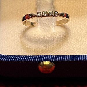 Four Diamond 14KT Yellow Gold Ring - Size 8